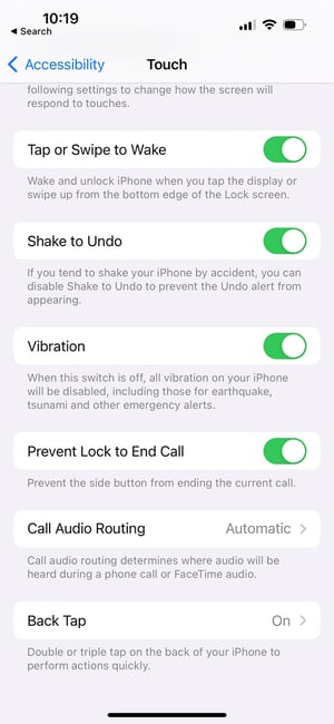 iPhone Prevent End Call